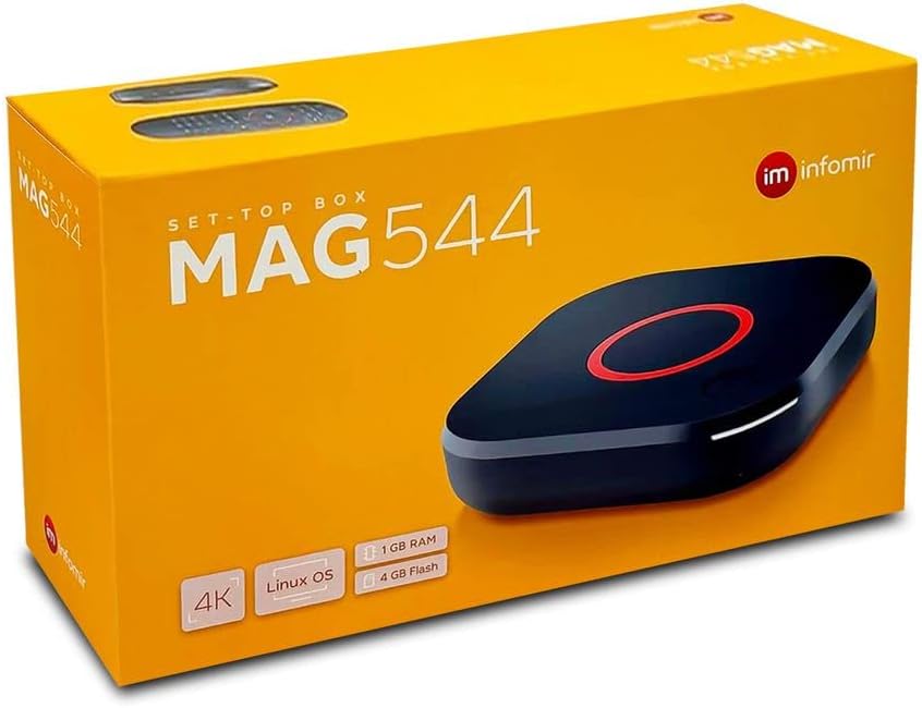 Original MAG 544 W3 4K Set Top Box Multimedia Player Internet TV Receiver 2160p @ 60 FPS HDMI 2.1 HDR and HEVC Support USB 3.0 4X ARM Cortex-A35 + HDMI Cable, Much Faster Than Mag 524w3 - Image 2